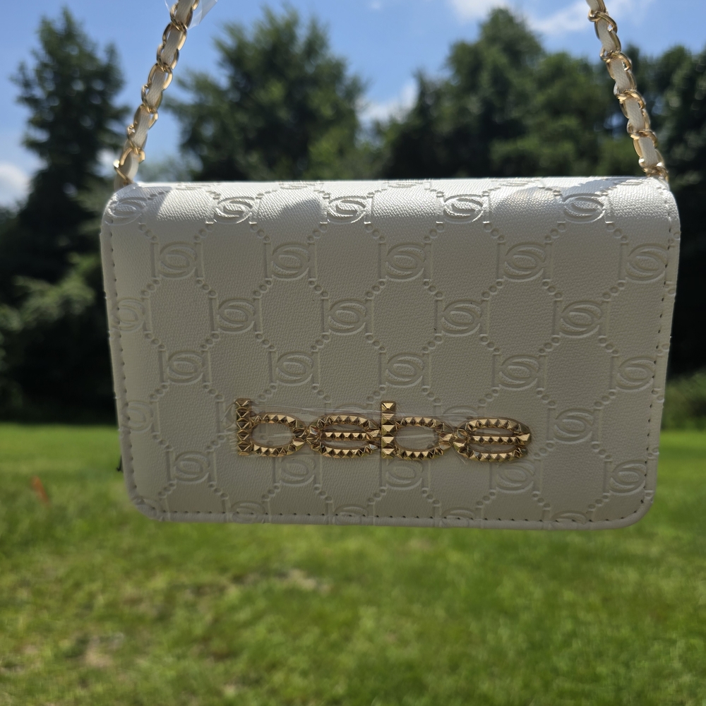 Bebe Cream and Gold Mini Bag